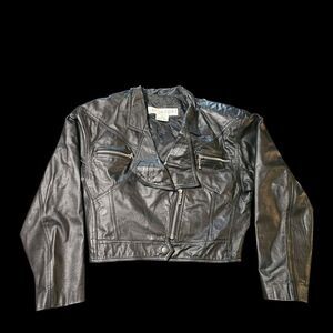 Vintage America Black Leather Jacket